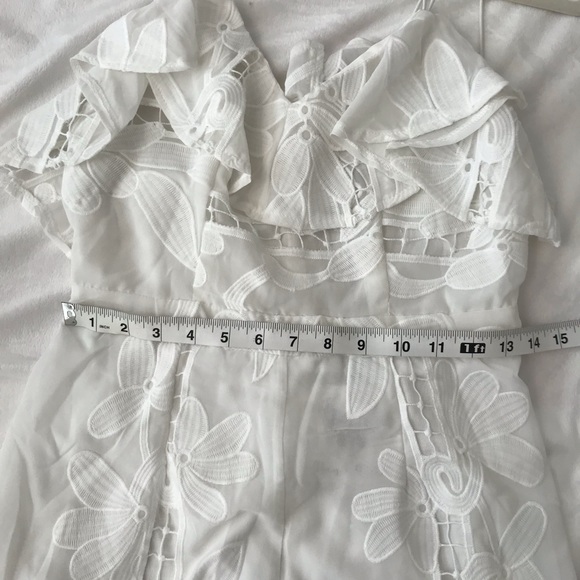 NWT Peppermayo White Lace Romper - Picture 6 of 7